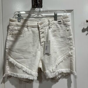 Judy Blue NWT White Tulip Shorts